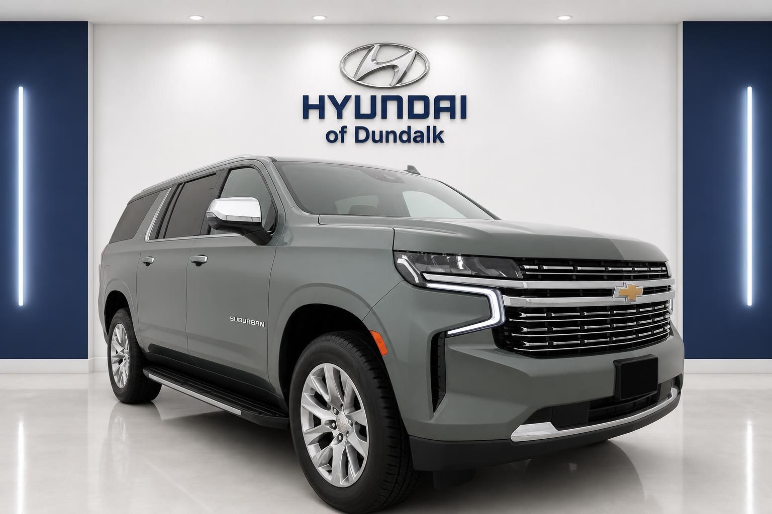 Silver Sage Metallic 2023 Chevrolet Suburban SUV / Crossover Four-Wheel Drive 