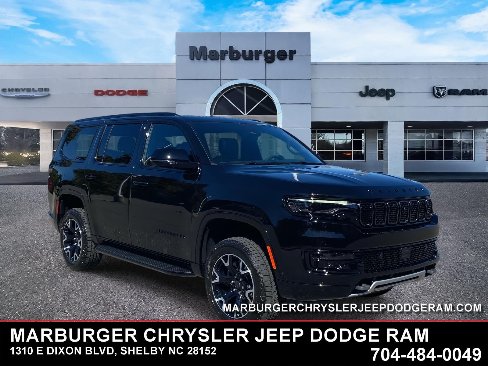 Diamond Black Crystal Pearlcoat 2025 Jeep Wagoneer Series II 4WD SUV / Crossover Four-Wheel Drive 8-Speed Automatic