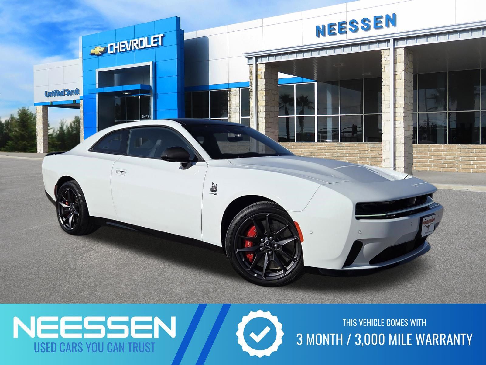 White 2024 Dodge Charger Daytona Scat Pack AWD Coupe All-Wheel Drive 1-Speed Automatic
