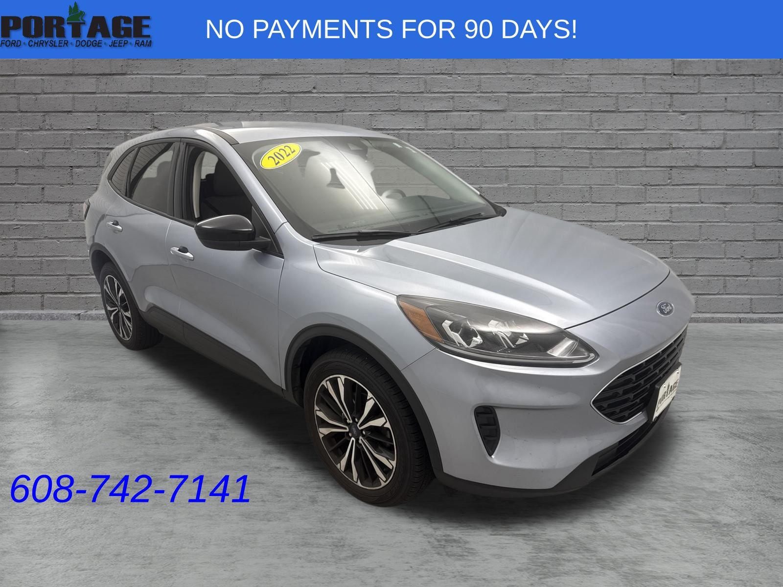Iced Blue Silver Metallic 2022 Ford Escape SUV / Crossover All-Wheel Drive 8-Speed Automatic