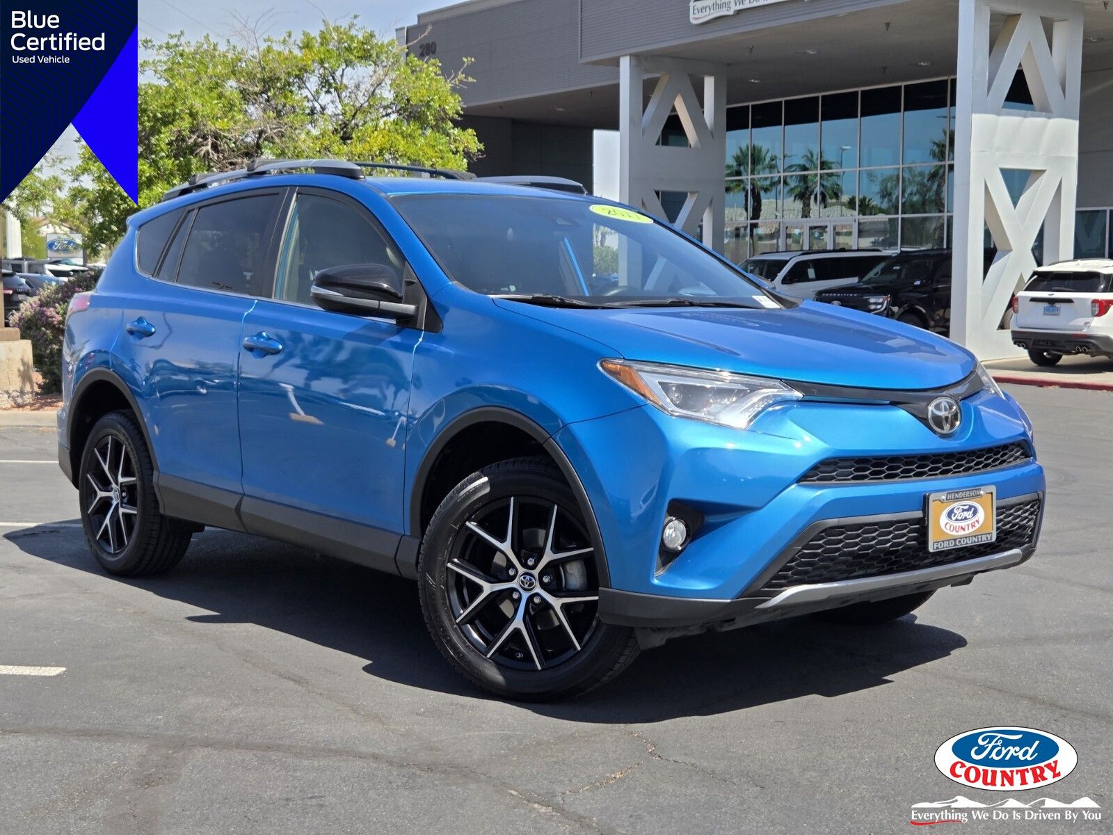 Electric Storm Blue 2017 Toyota RAV4 SE SUV / Crossover Front-Wheel Drive 6-Speed Automatic