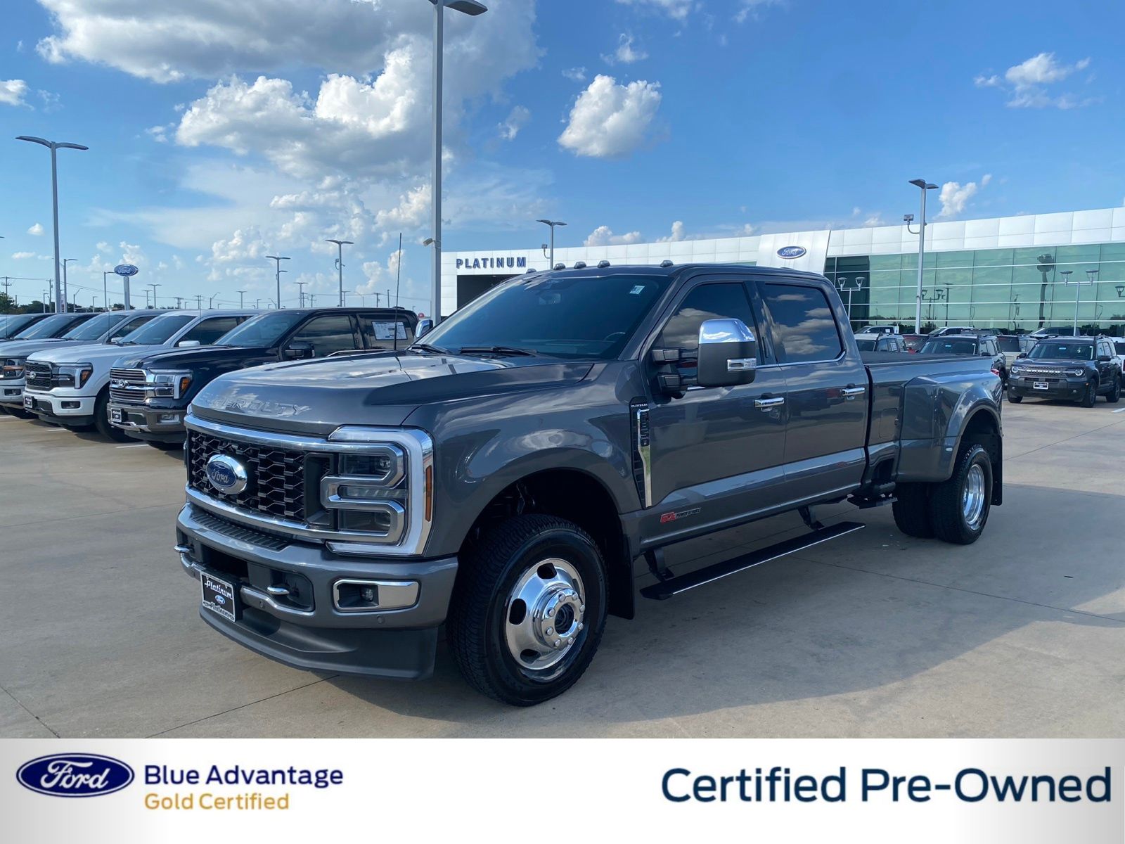 Gray Metallic 2024 Ford F-350 Super Duty Pickup Truck Four-Wheel Drive Automatic