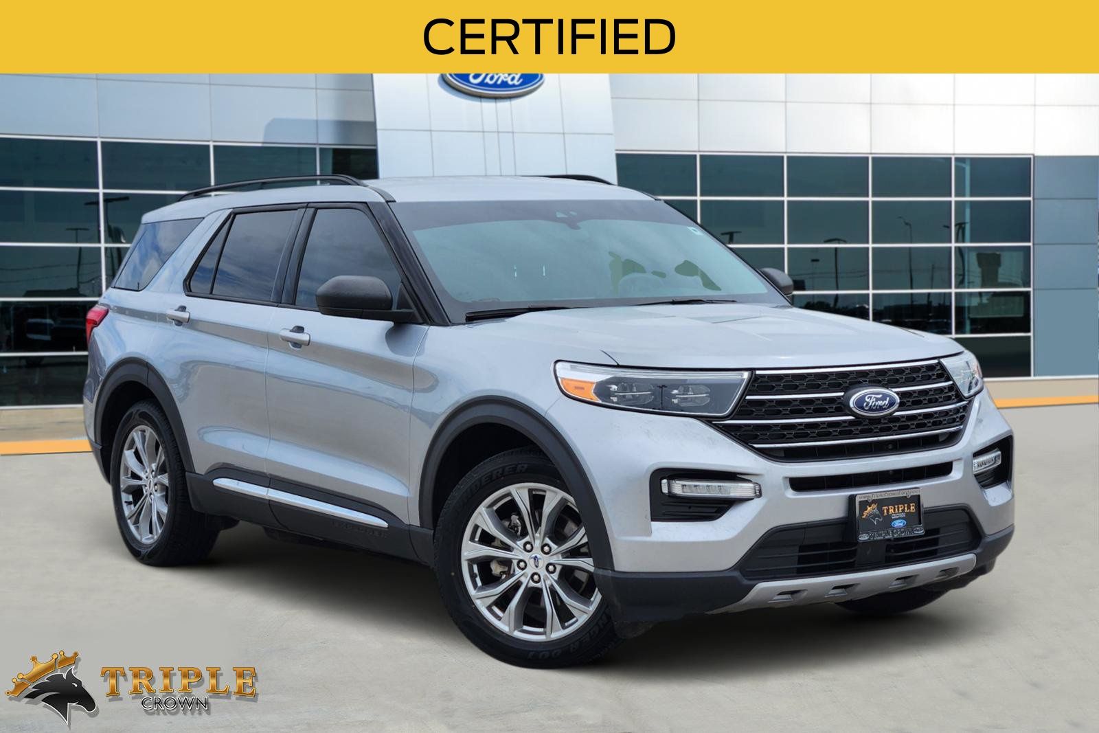 Silver Metallic 2023 Ford Explorer SUV / Crossover Rear-Wheel Drive Automatic