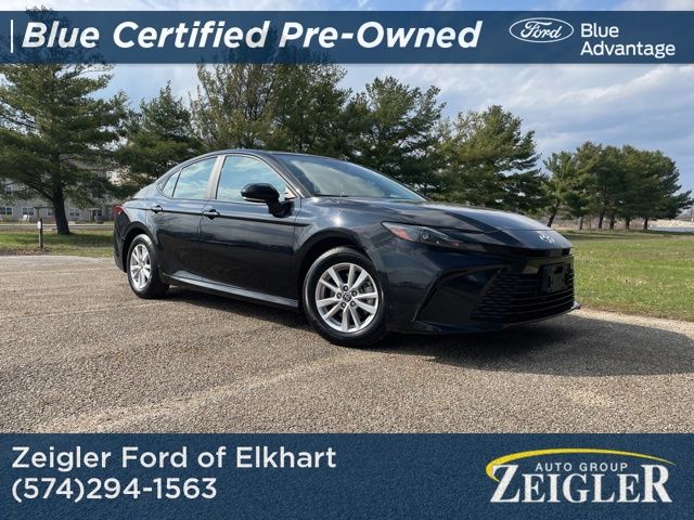 Midnight Black Metallic 2025 Toyota Camry LE FWD Sedan Front-Wheel Drive Continuously Variable Transmission