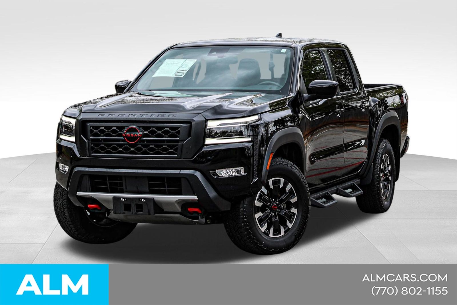 Super Black 2024 Nissan Frontier PRO-4X Crew Cab 4WD Pickup Truck Four-Wheel Drive 9-Speed Automatic Overdrive