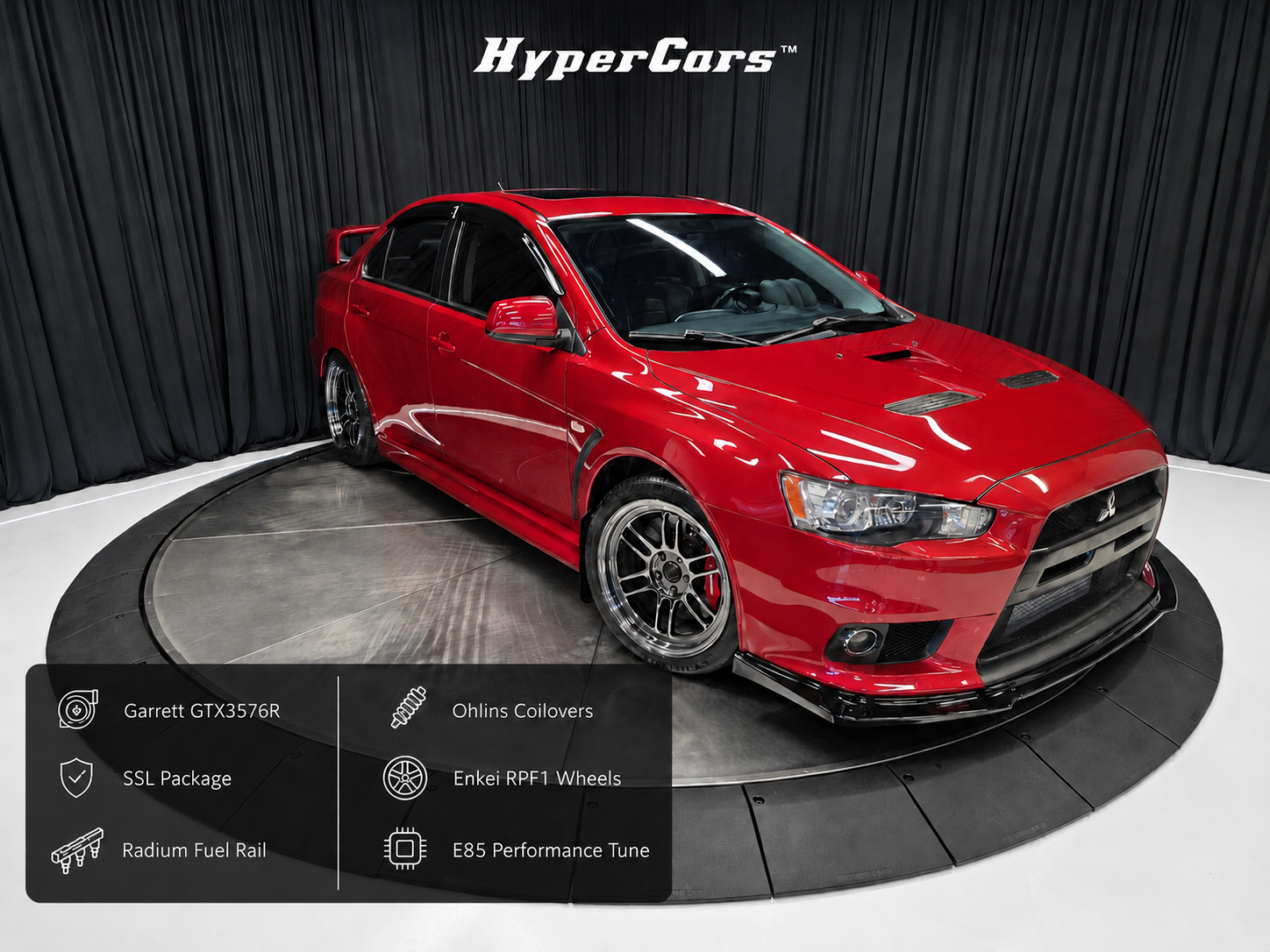 Red 2012 Mitsubishi Lancer Evolution GSR Sedan All-Wheel Drive 5-Speed Manual