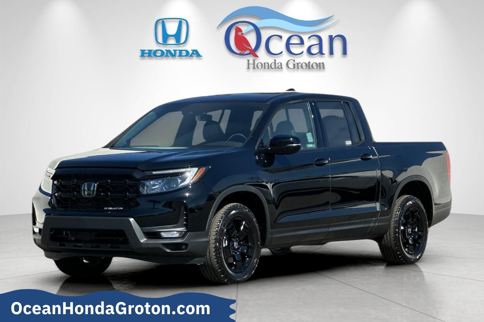 Crystal Black Pearl 2026 Honda Ridgeline Black Edition AWD Pickup Truck All-Wheel Drive 9-Speed Automatic