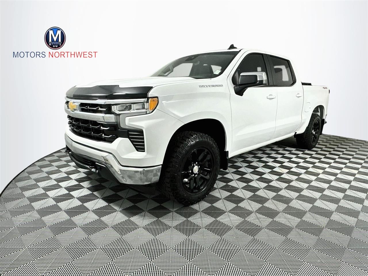 Summit White 2023 Chevrolet Silverado 1500 LT Crew Cab 4WD Pickup Truck Four-Wheel Drive Automatic