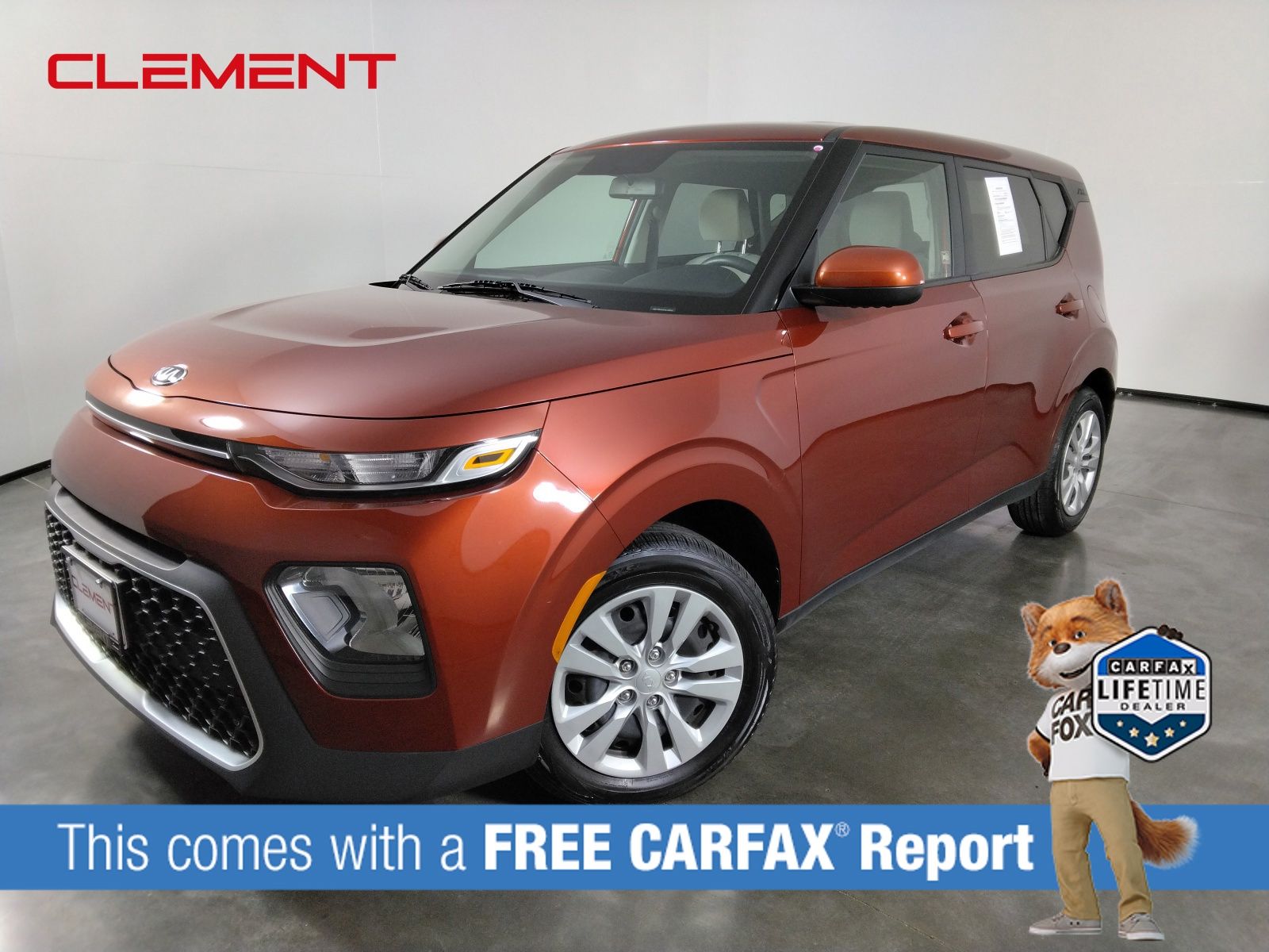 Mars Orange 2020 Kia Soul LX FWD SUV / Crossover Front-Wheel Drive Continuously Variable Transmission