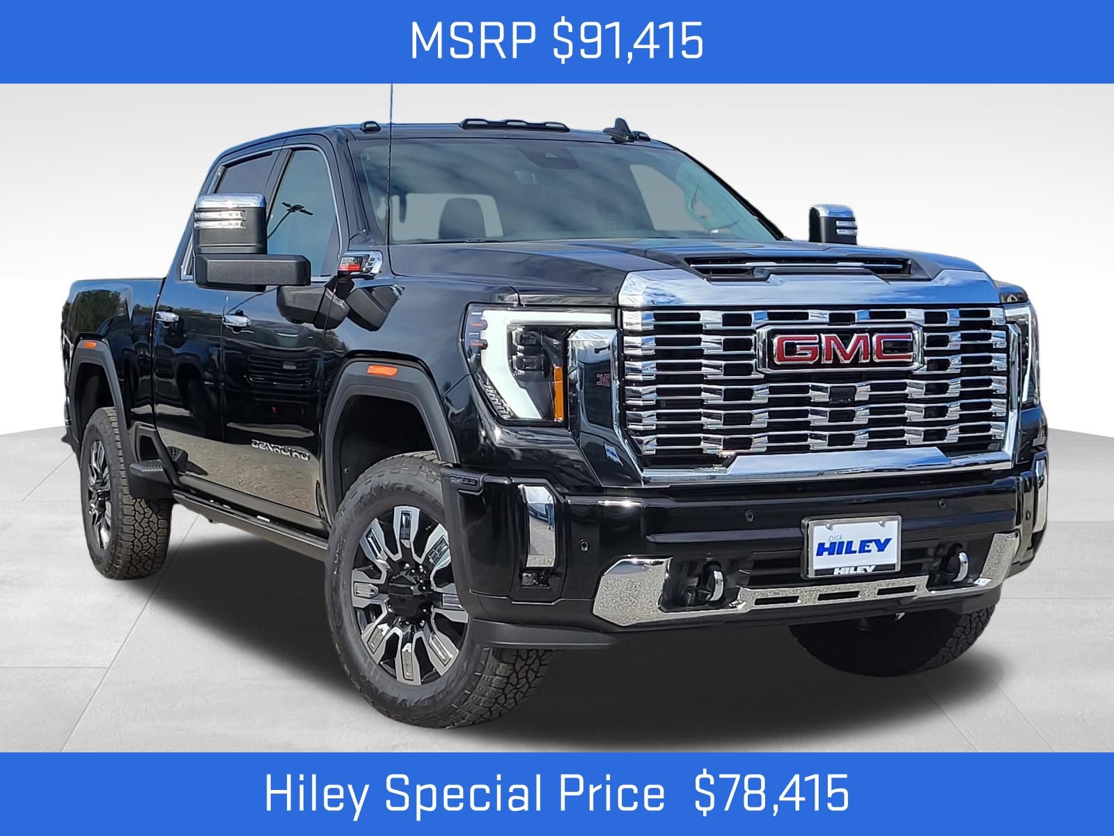 Onyx Black 2026 GMC Sierra 2500HD Denali Crew Cab 4WD Pickup Truck Four-Wheel Drive Automatic