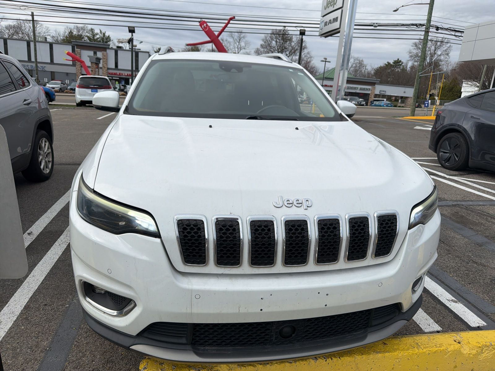 Bright White Clearcoat 2019 Jeep Cherokee Limited 4WD SUV / Crossover Four-Wheel Drive 9-Speed Automatic