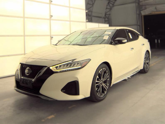 Pearl White Tricoat 2021 Nissan Maxima Sedan Front-Wheel Drive Continuously Variable Transmission