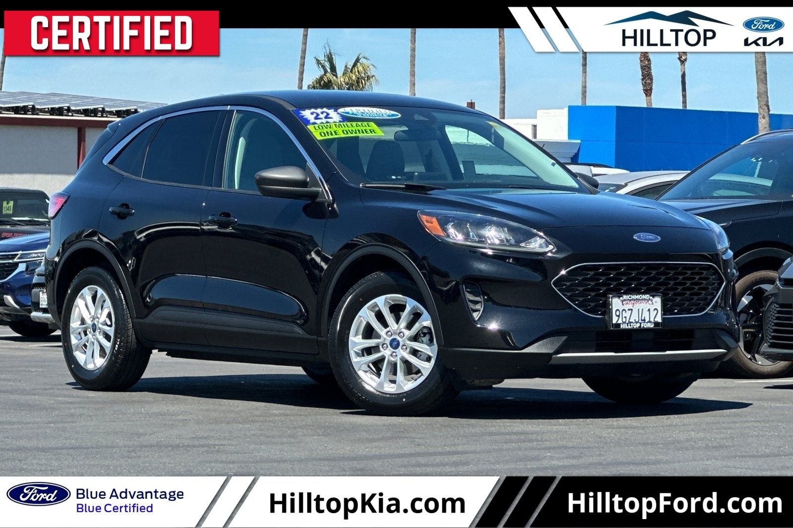 Agate Black Metallic 2022 Ford Escape SUV / Crossover Front-Wheel Drive 8-Speed Automatic