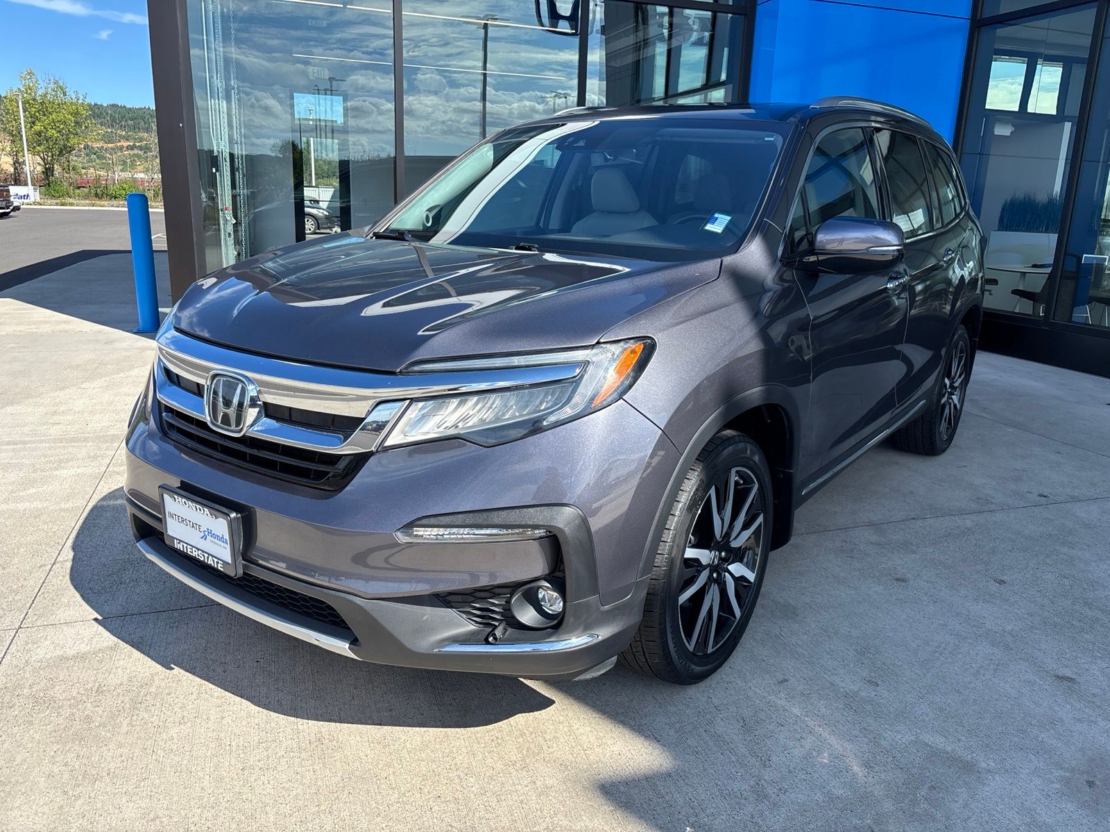 Gray (Modern Steel Metallic) 2021 Honda Pilot SUV / Crossover All-Wheel Drive 9-Speed Automatic