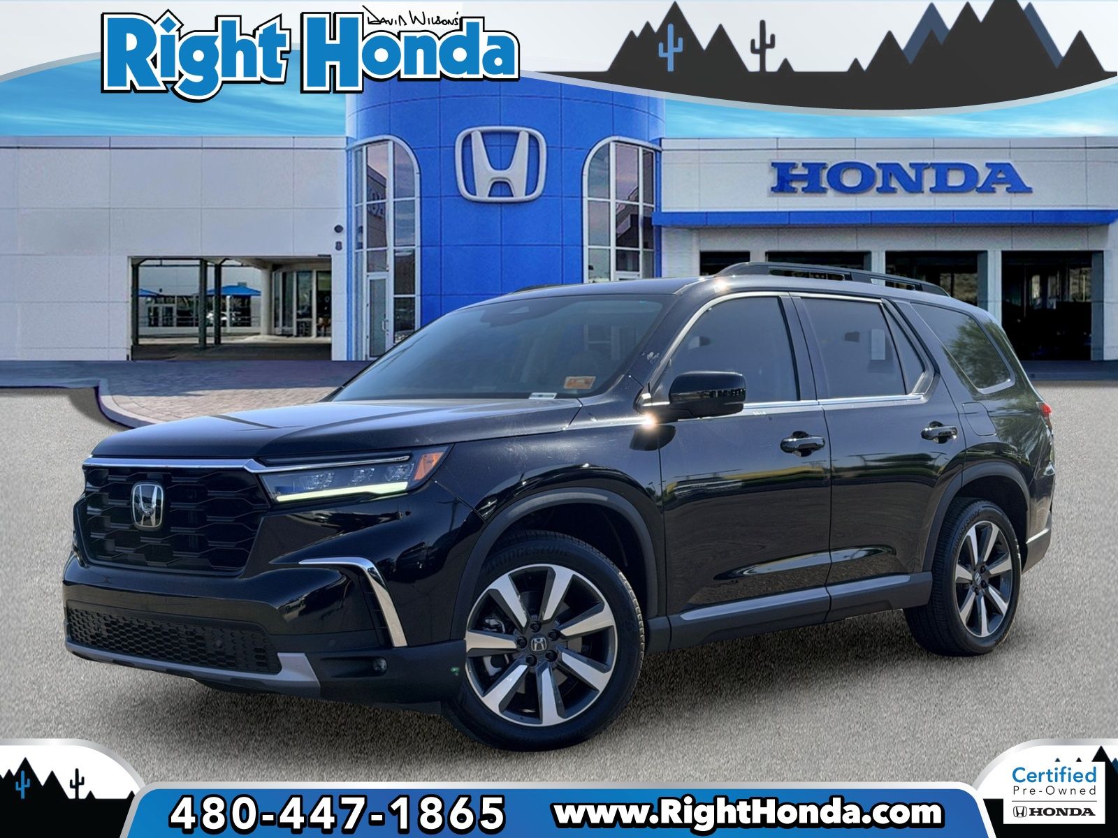Crystal Black Pearl 2025 Honda Pilot Touring AWD SUV / Crossover All-Wheel Drive Automatic