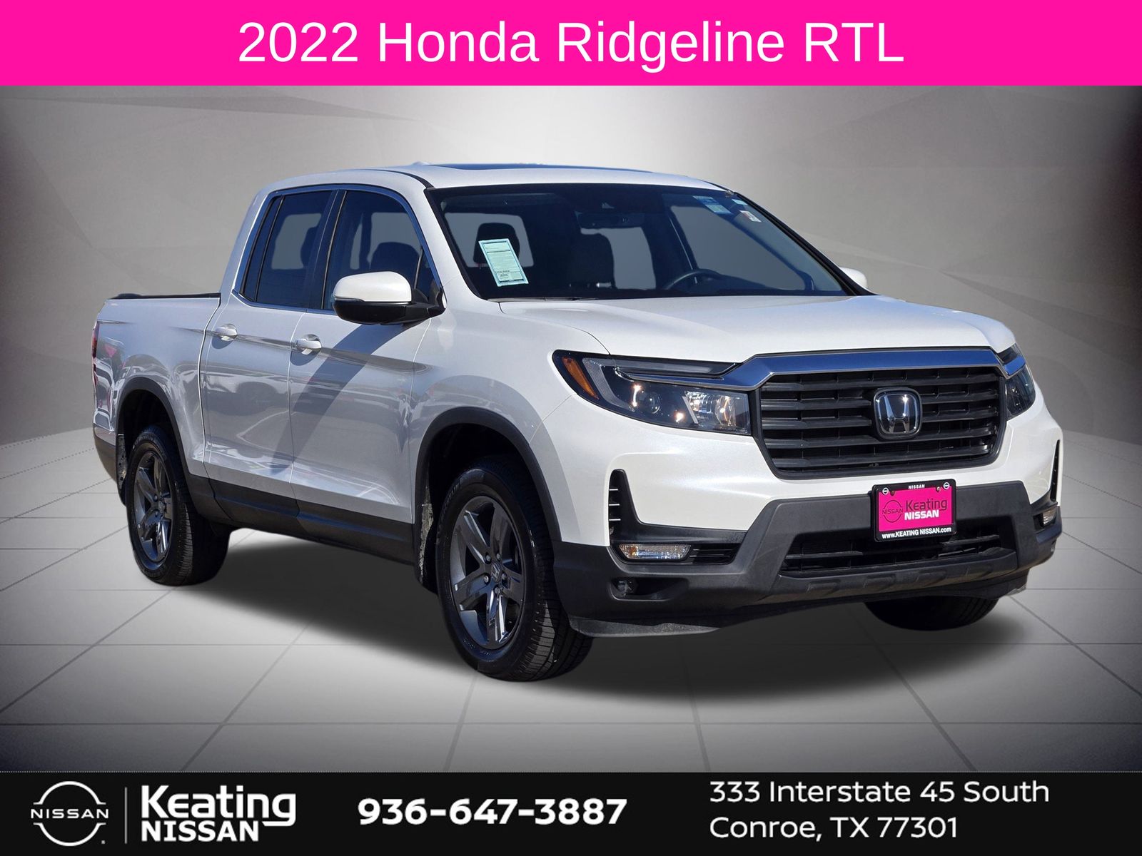 2022 Honda Ridgeline RTL White at AutoSavvy Houston Southwest