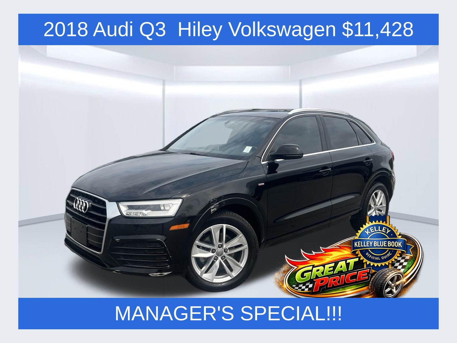 2018 Audi Q3 Negro (Brilliant Black) SUV/Crossover Tracción en las cuatro ruedas 6 velocidades Automática
