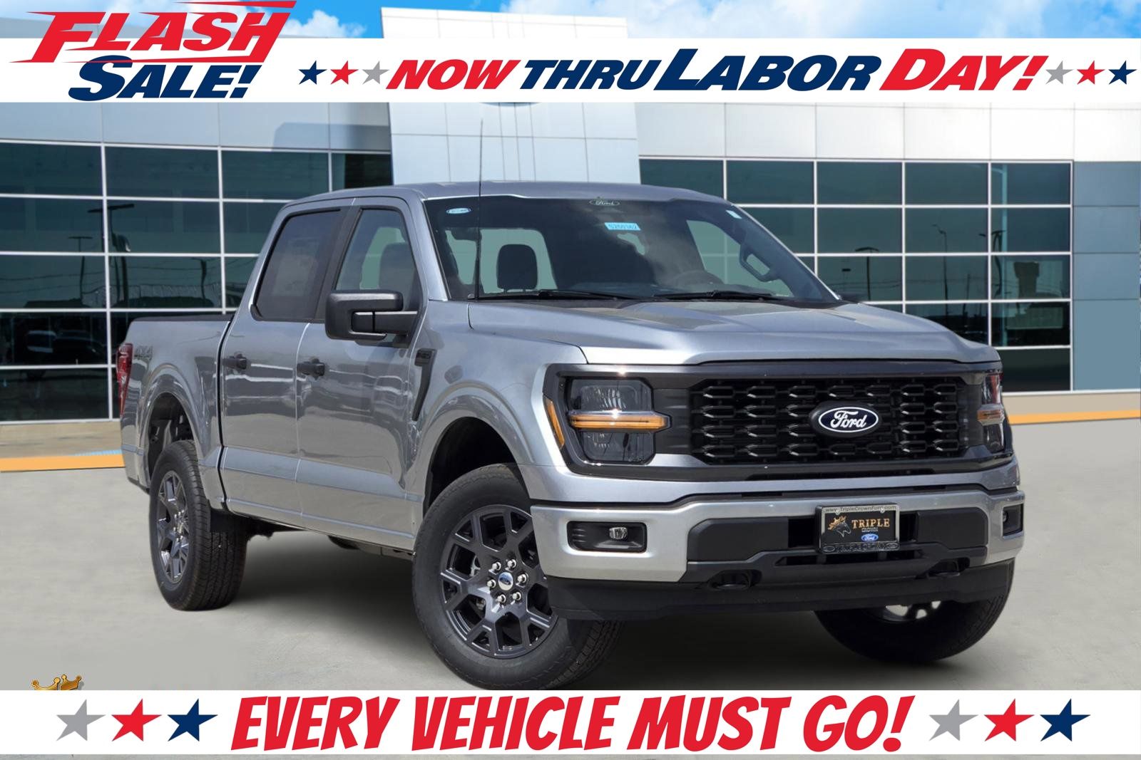 Iconic Silver Metallic 2026 Ford F-150 Pickup Truck Four-Wheel Drive Automatic