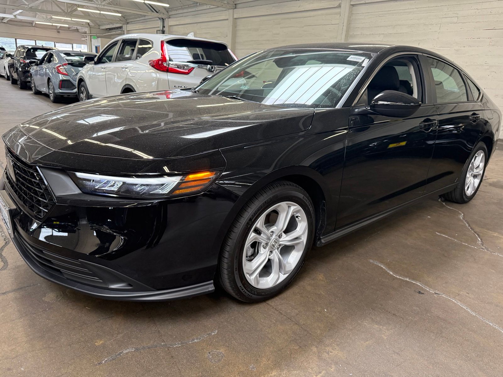 Crystal Black Pearl 2025 Honda Accord Sedan Front-Wheel Drive Continuously Variable Transmission