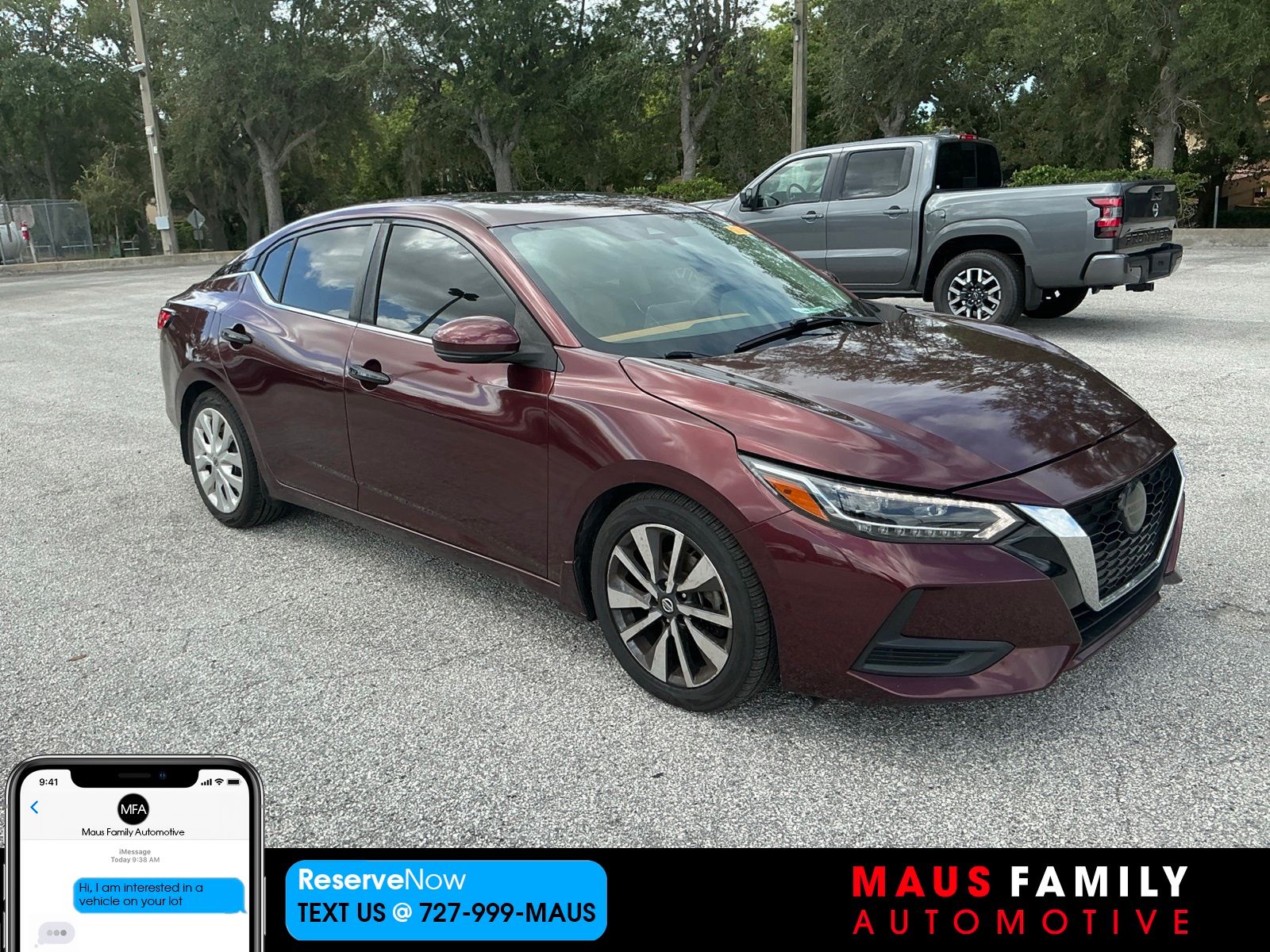 Rosewood Metallic 2020 Nissan Sentra Sedan Front-Wheel Drive Continuously Variable Transmission