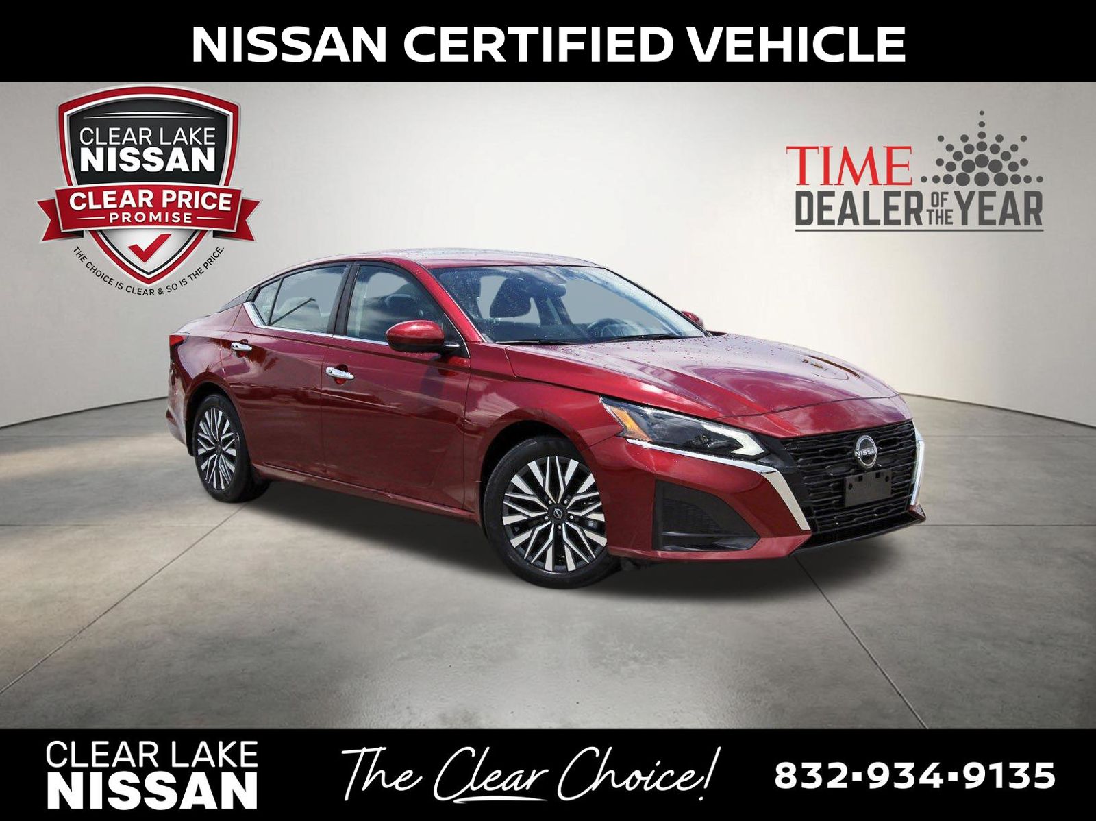 Red (Scarlet Ember) 2024 Nissan Altima Sedan Front-Wheel Drive Continuously Variable Transmission