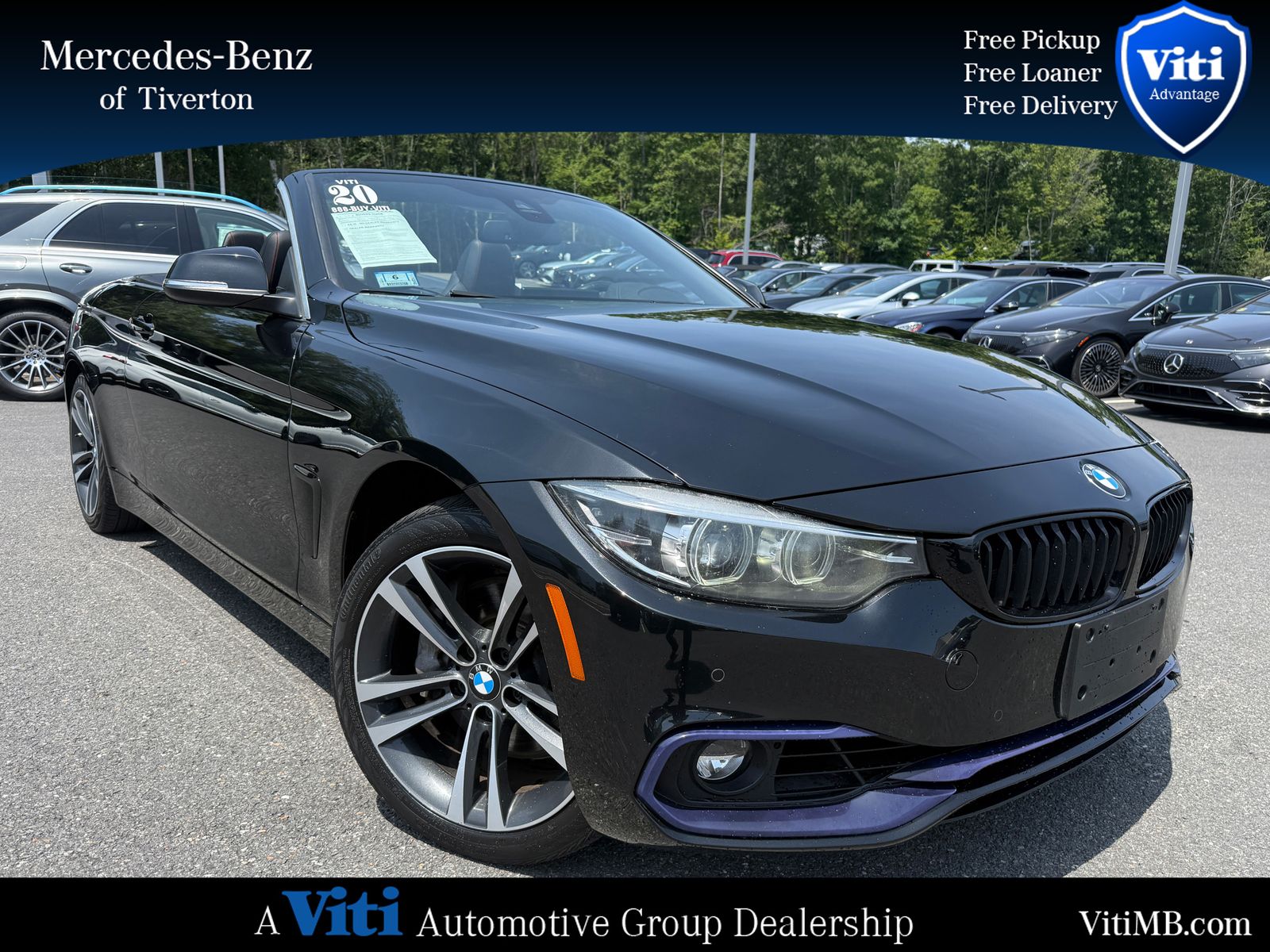 Black Sapphire Metallic 2020 BMW 4 Series Convertible All-Wheel Drive 8-Speed Automatic