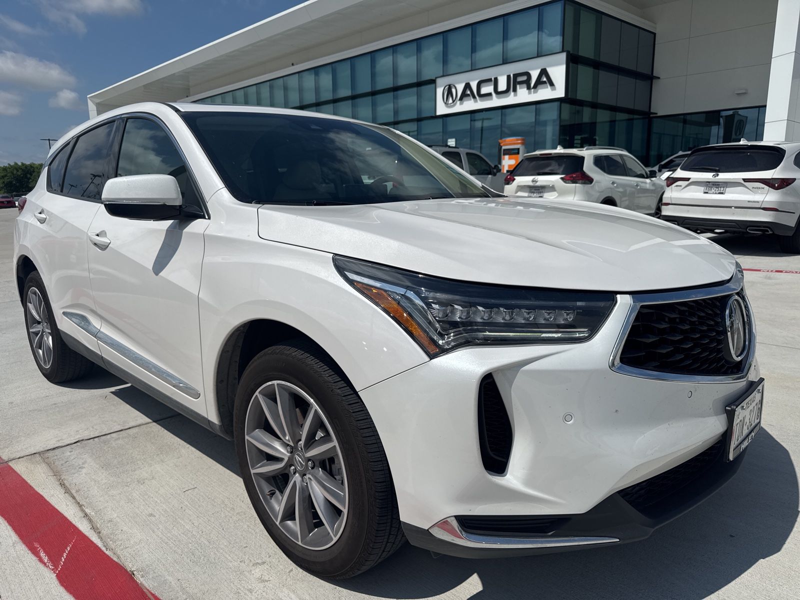 Platinum White Pearl 2023 Acura RDX FWD with Technology Package SUV / Crossover Front-Wheel Drive Automatic