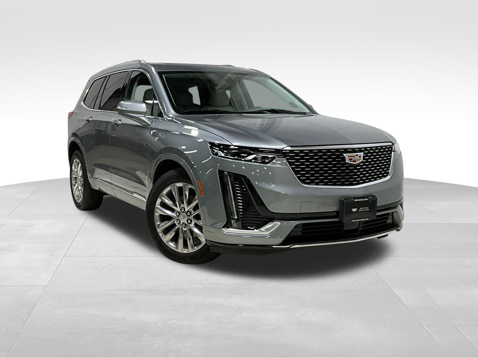 Argent Silver Metallic 2023 Cadillac XT6 Premium Luxury AWD SUV / Crossover Four-Wheel Drive 9-Speed Automatic