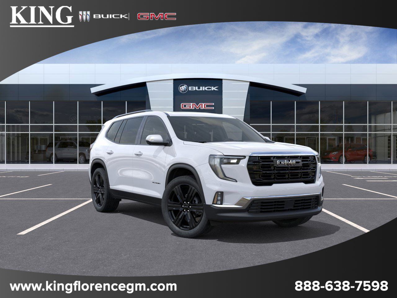 Summit White 2026 GMC Acadia Elevation FWD SUV / Crossover Front-Wheel Drive 8-Speed Automatic