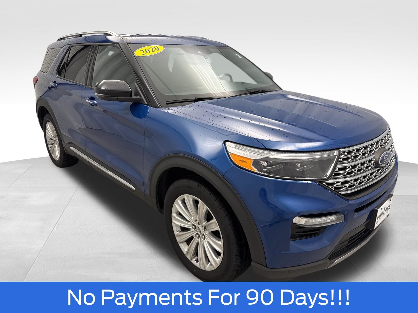 Blue Metallic 2020 Ford Explorer Limited AWD SUV / Crossover All-Wheel Drive Automatic