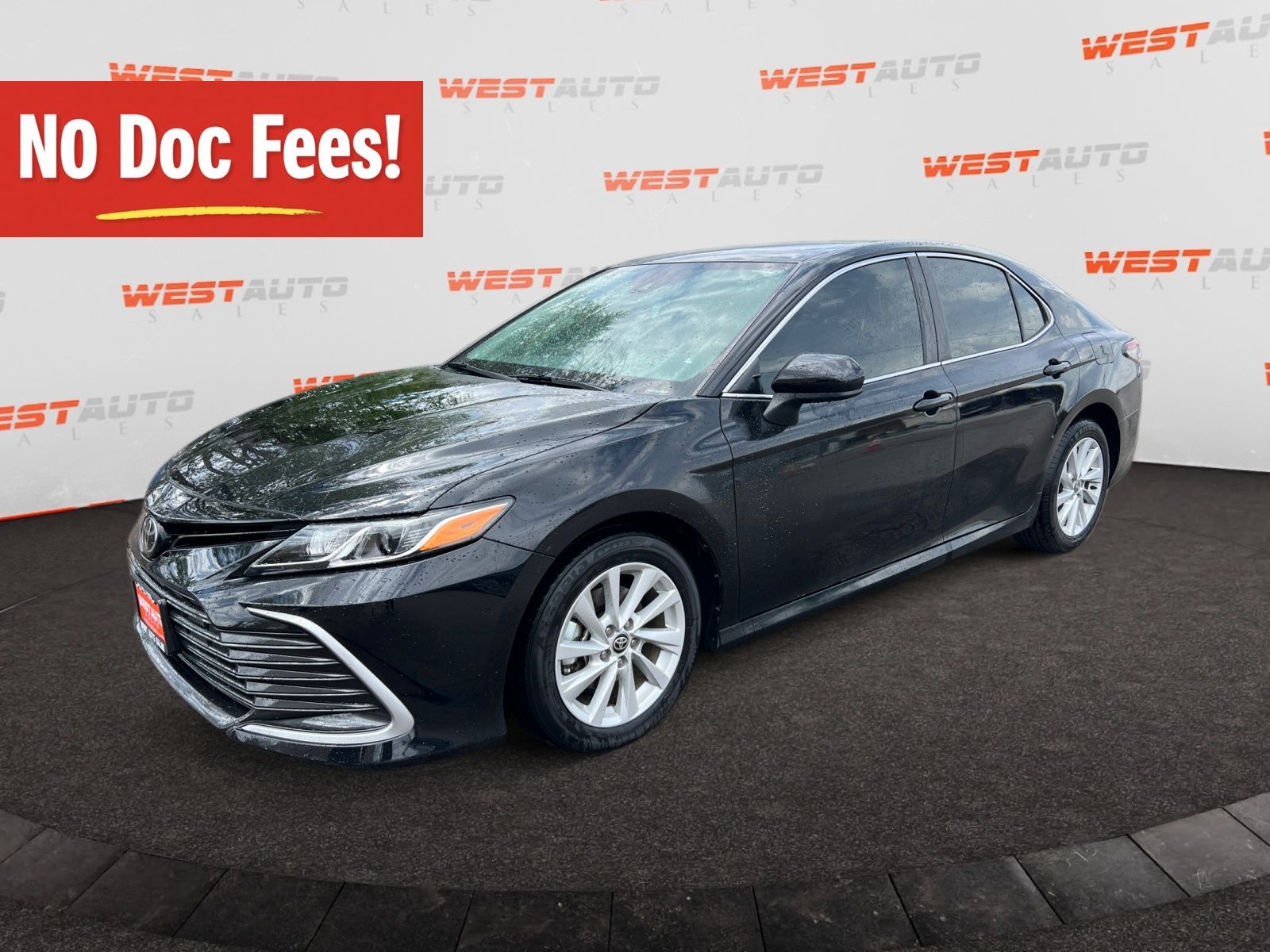 Midnight Black Metallic 2021 Toyota Camry LE FWD Sedan Front-Wheel Drive 8-Speed Automatic