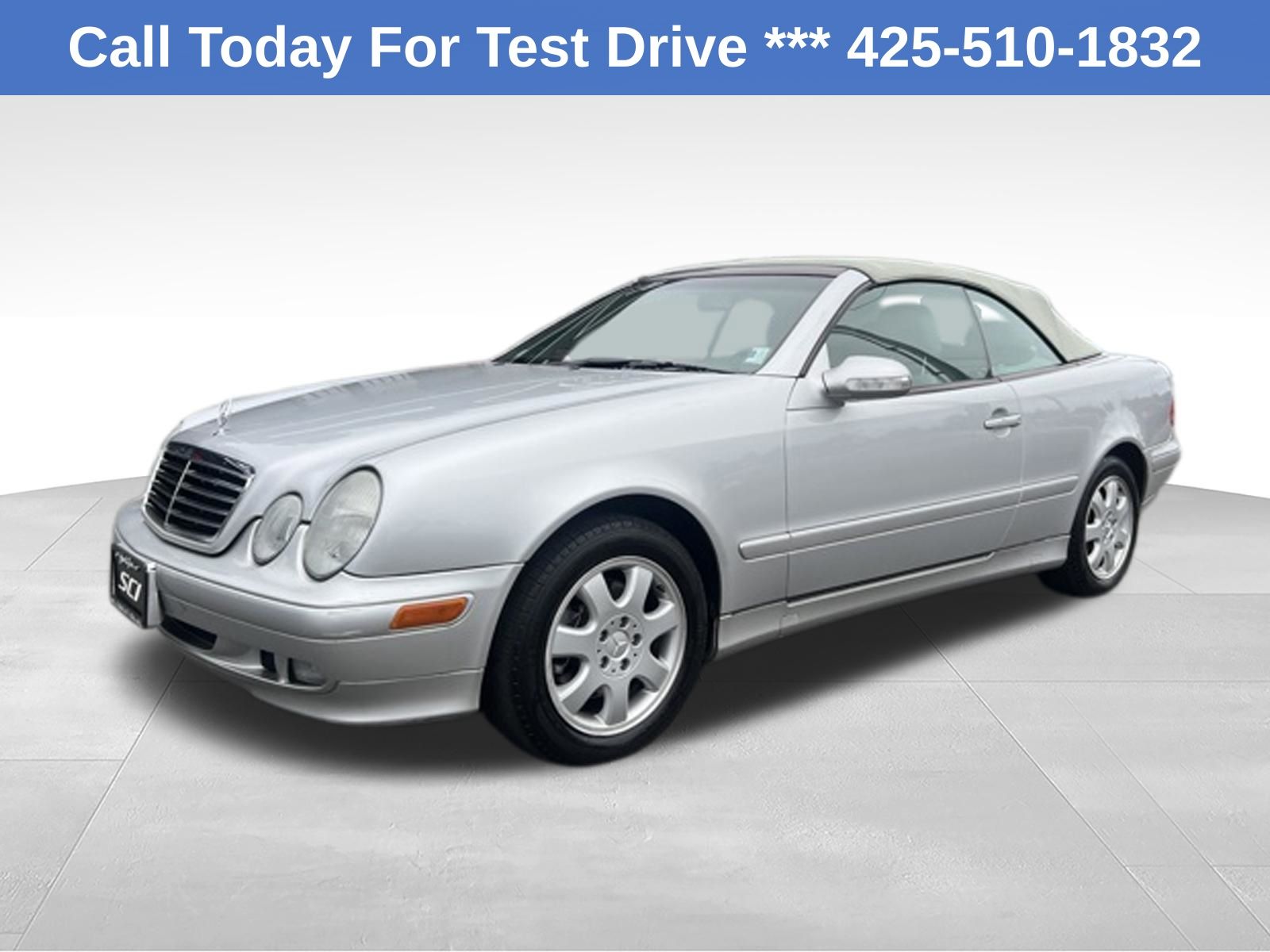 Silver 2000 Mercedes-Benz CLK Convertible Rear-Wheel Drive 5-Speed Automatic