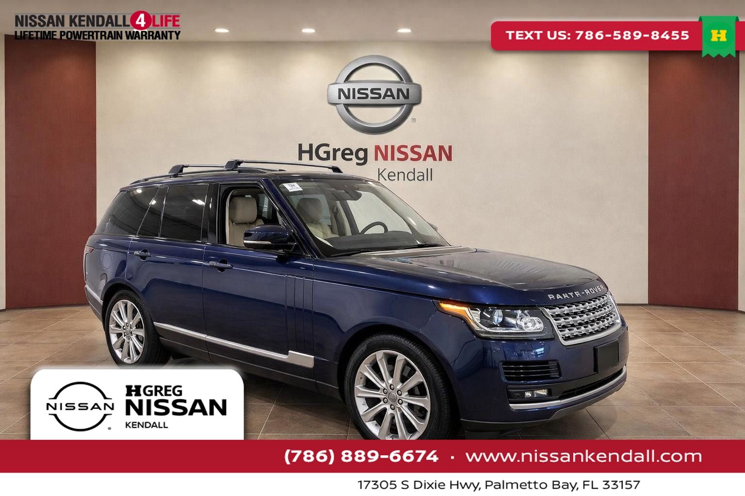 Blue 2017 Land Rover Range Rover V6 HSE 4WD SUV / Crossover All-Wheel Drive 8-Speed Automatic