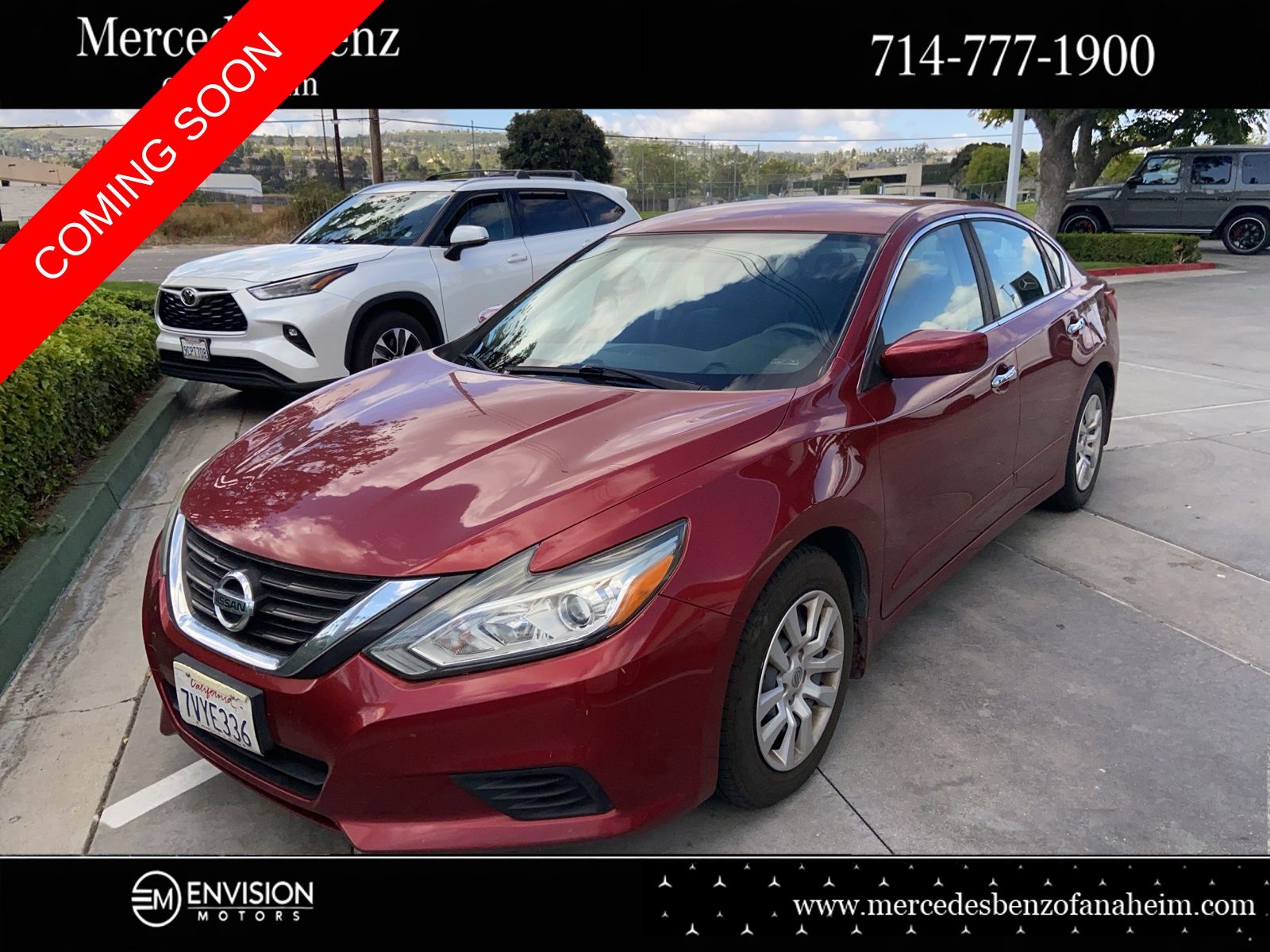 Cayenne Red 2016 Nissan Altima 2.5 S Sedan Front-Wheel Drive Continuously Variable Transmission