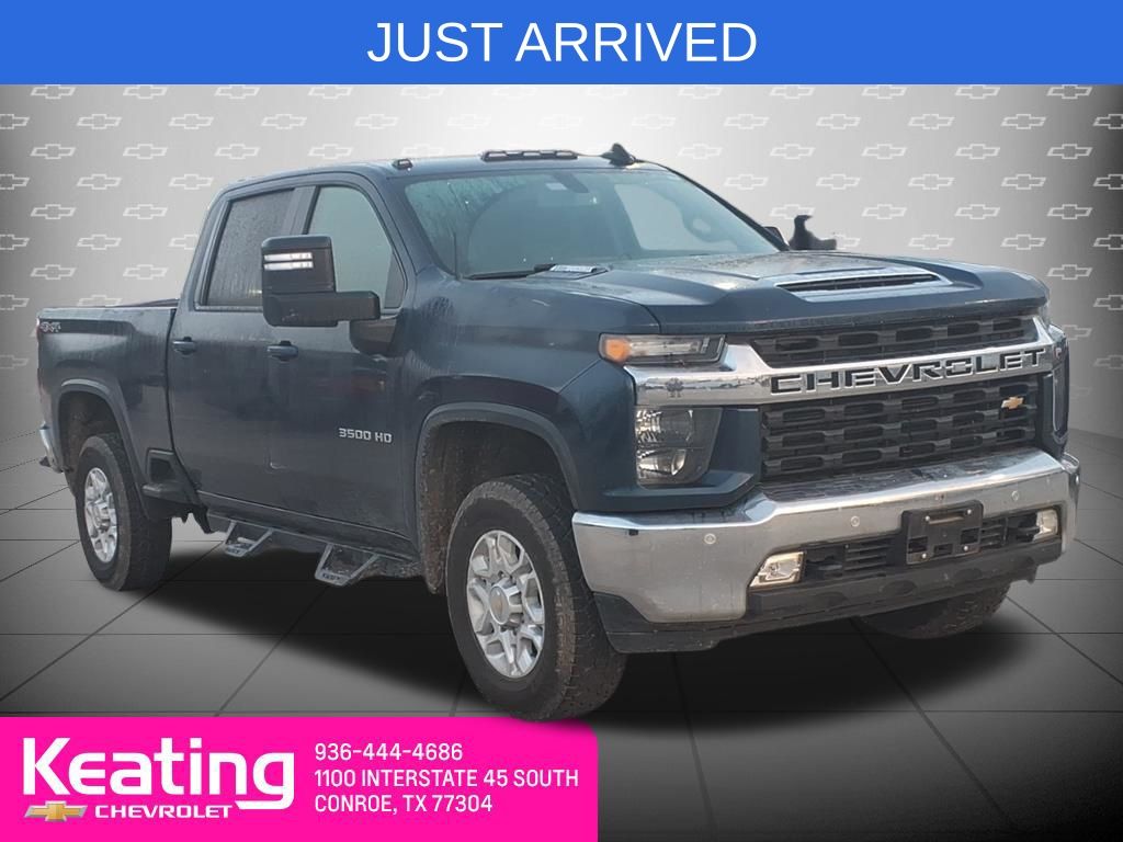 Northsky Blue Metallic 2021 Chevrolet Silverado 3500HD LT Crew Cab 4WD Pickup Truck Four-Wheel Drive Automatic