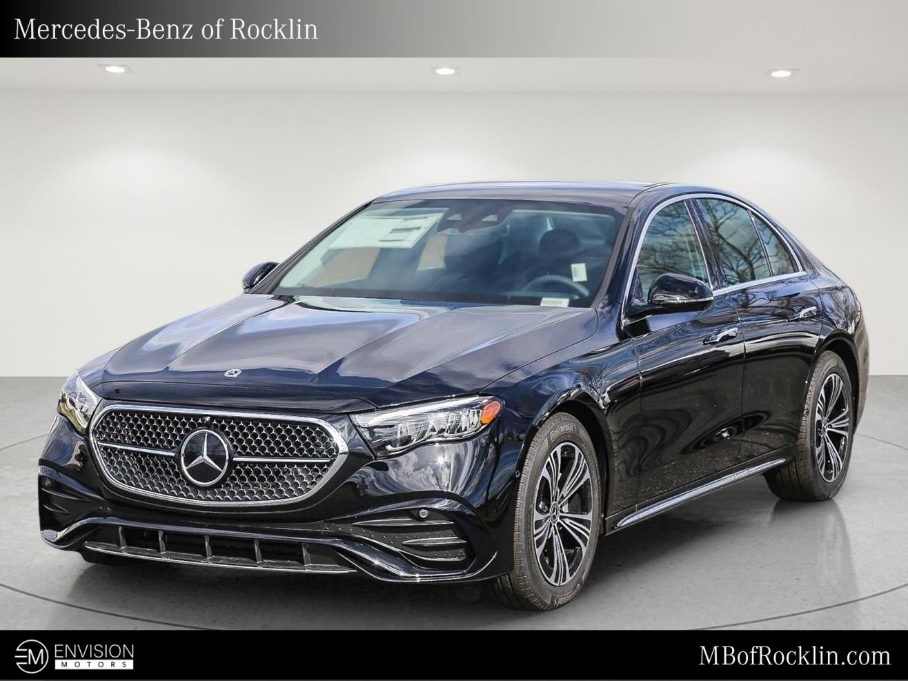 Black 2024 Mercedes-Benz E-Class Sedan All-Wheel Drive 9-Speed Automatic