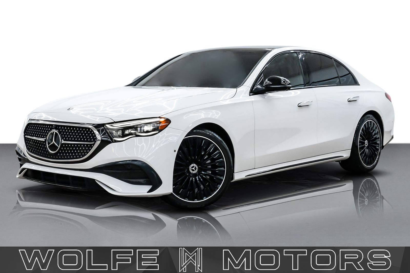 White 2025 Mercedes-Benz E-Class Sedan All-Wheel Drive 9-Speed Automatic