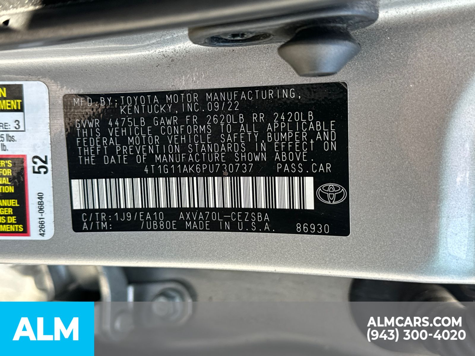 2023 Toyota Camry SE photo 37