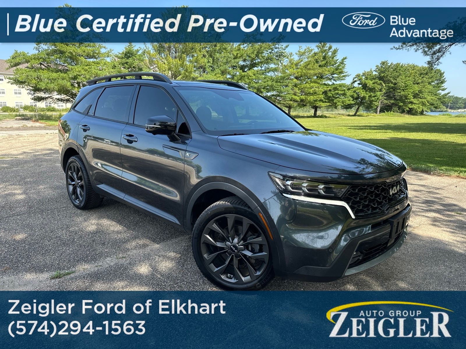 Gravity Gray 2022 Kia Sorento SUV / Crossover All-Wheel Drive 8-Speed Dual Clutch