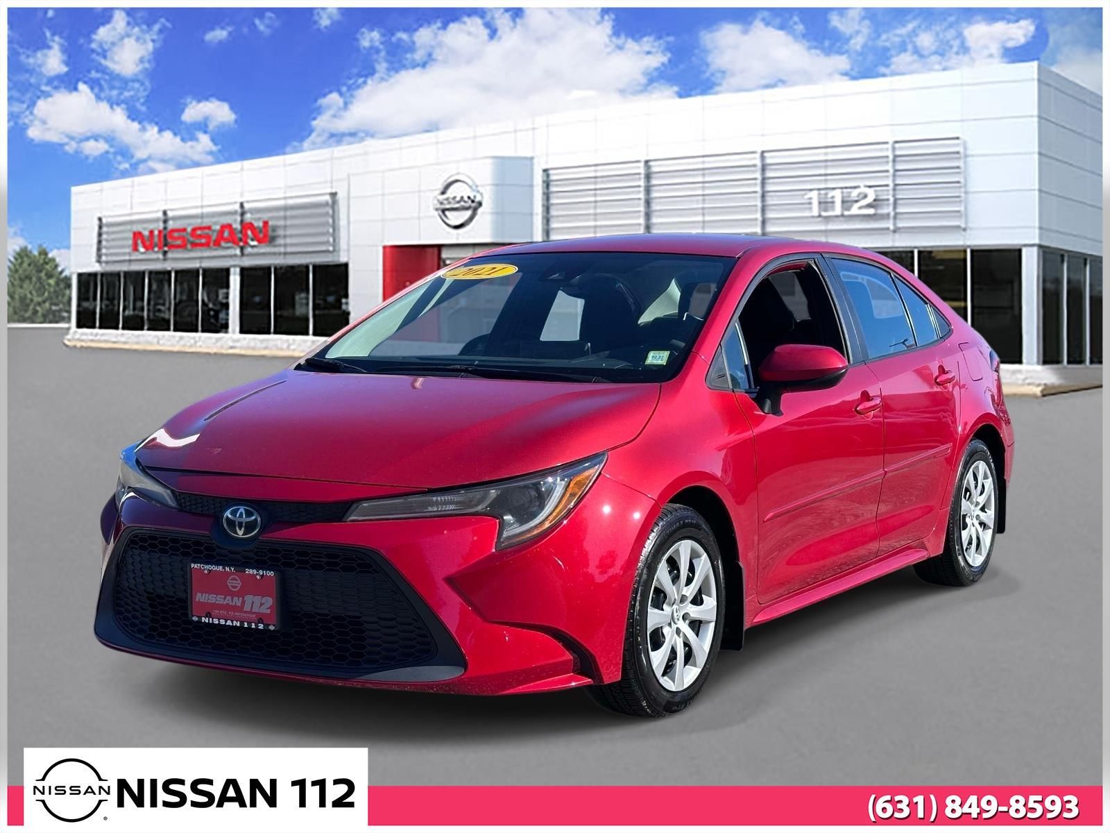 Barcelona Red Metallic 2021 Toyota Corolla Sedan Front-Wheel Drive Continuously Variable Transmission