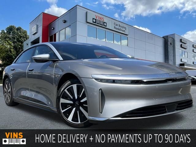 Silver 2023 Lucid Air Grand Touring AWD Sedan All-Wheel Drive 1-Speed Automatic