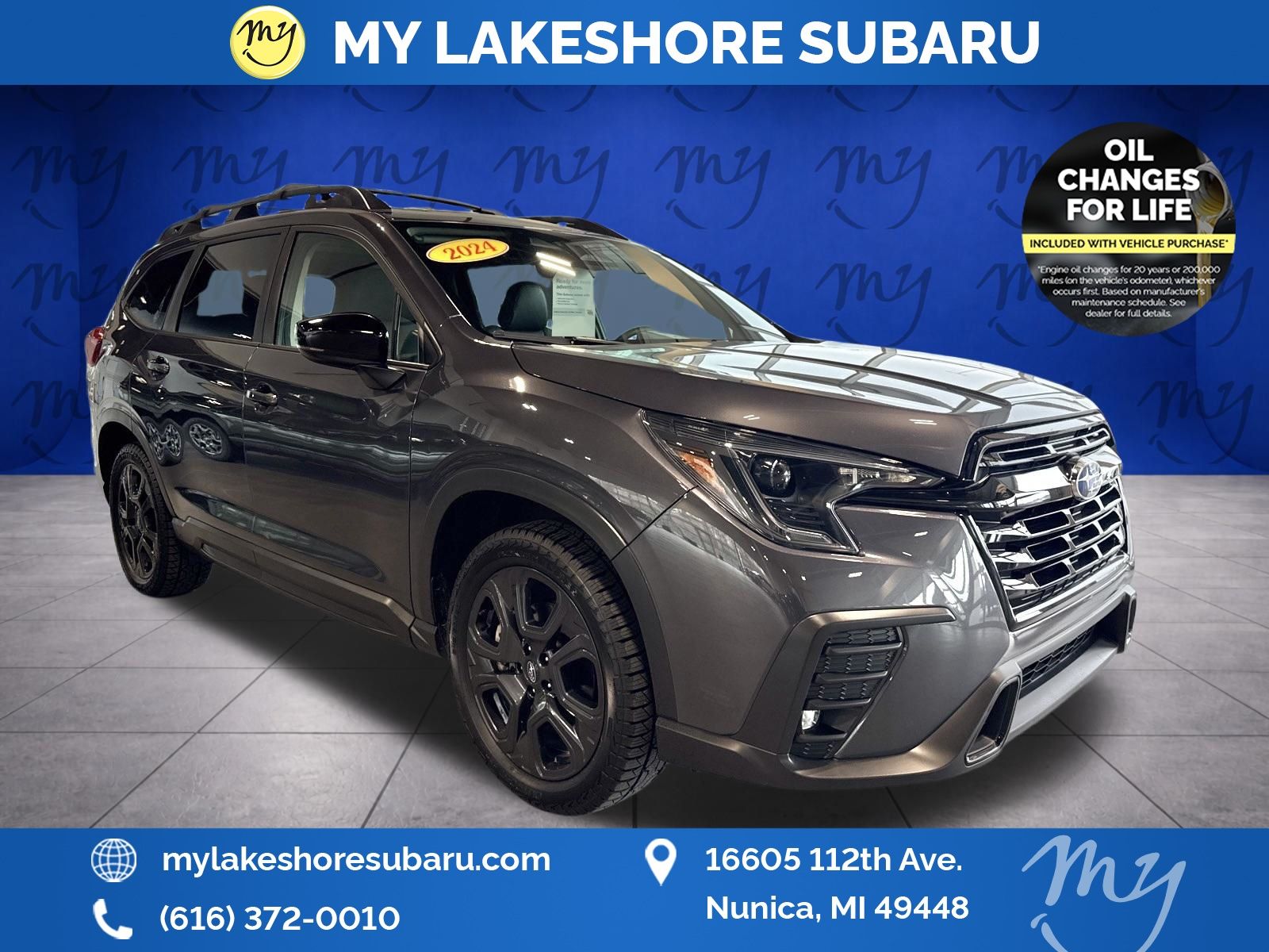 Magnetite Gray Metallic 2024 Subaru Ascent Onyx Edition AWD SUV / Crossover All-Wheel Drive Continuously Variable Transmission