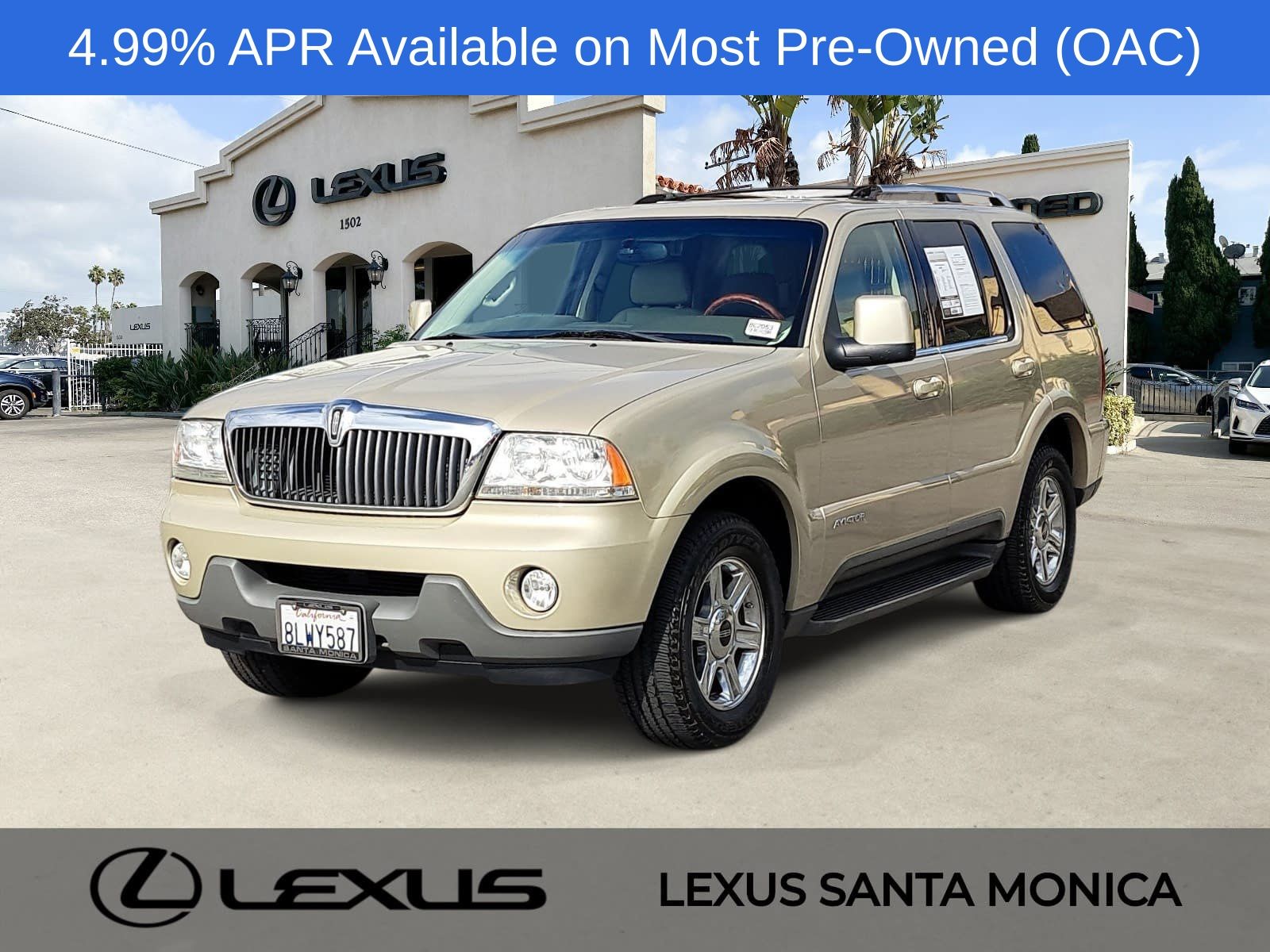 Brown (Beige) 2004 Lincoln Aviator SUV / Crossover 5-Speed Automatic Overdrive