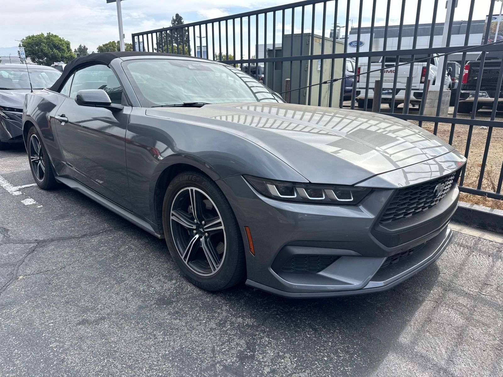 Gray Metallic 2024 Ford Mustang Convertible Rear-Wheel Drive Automatic
