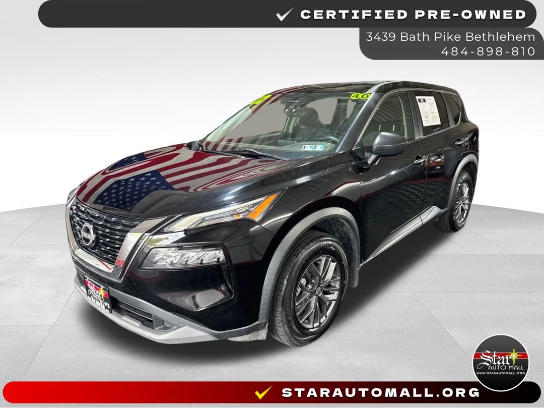 Super Black 2022 Nissan Rogue SUV / Crossover All-Wheel Drive Continuously Variable Transmission
