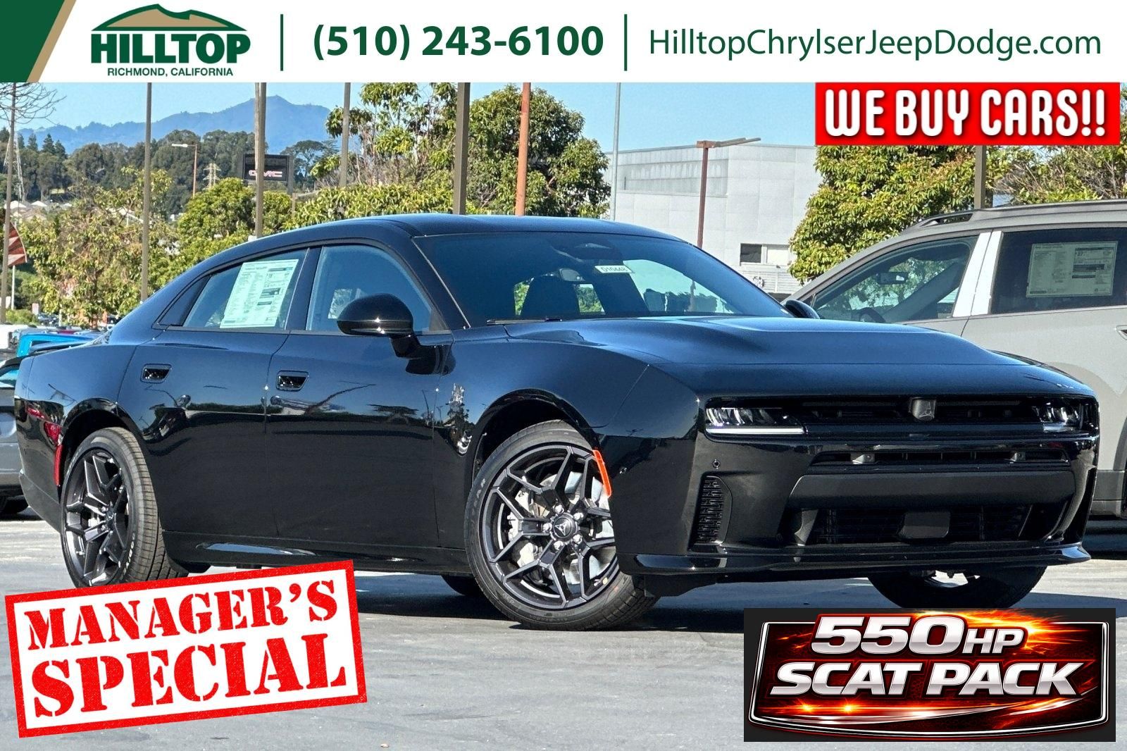 Diamond Black 2026 Dodge Charger Sedan All-Wheel Drive 8-Speed Automatic