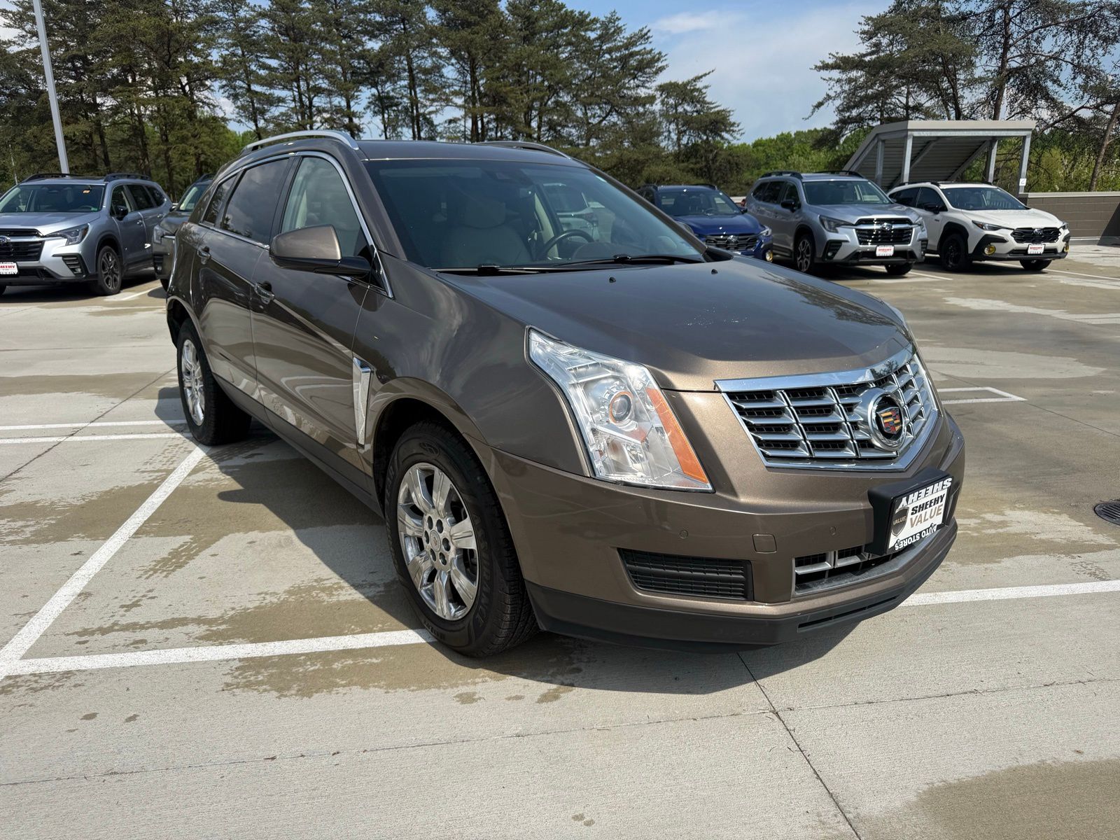 Mocha Metallic 2014 Cadillac SRX Luxury AWD SUV / Crossover All-Wheel Drive 6-Speed Automatic