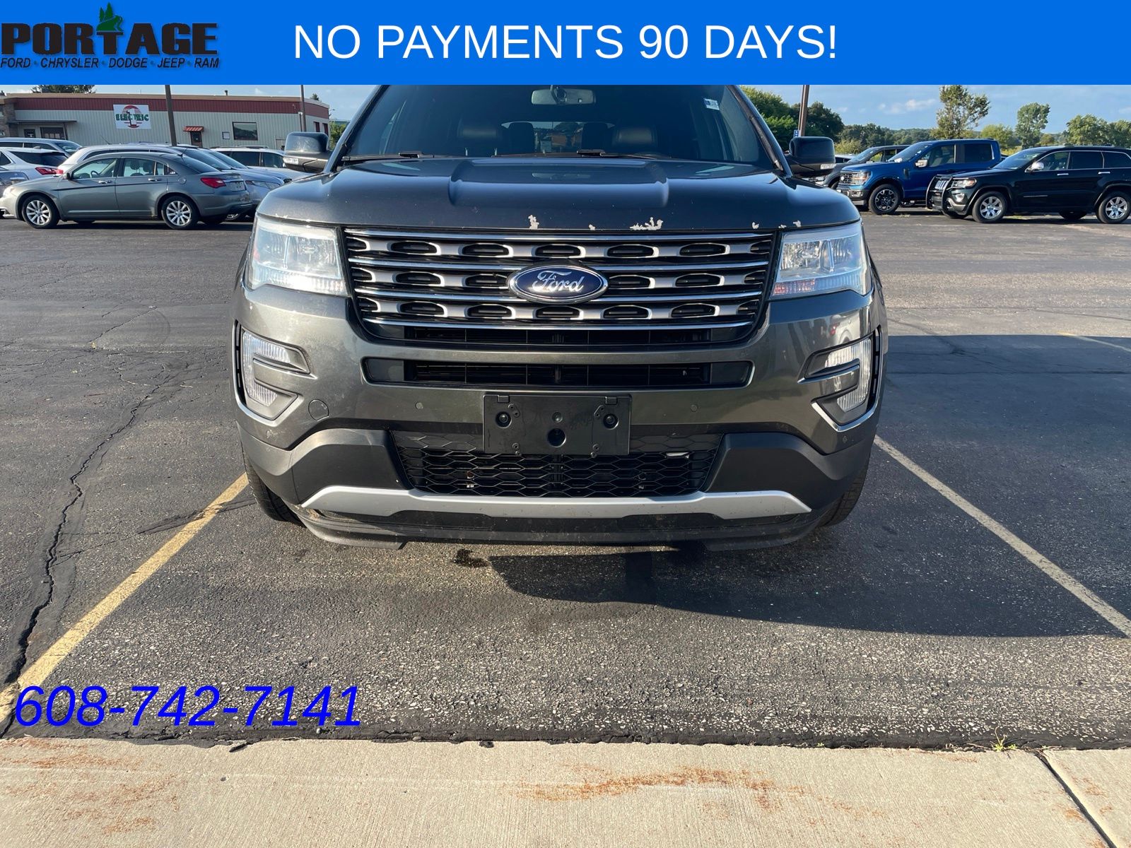 Used 2017 Ford Explorer XLT with VIN 1FM5K8D80HGA32279 for sale in Portage, WI