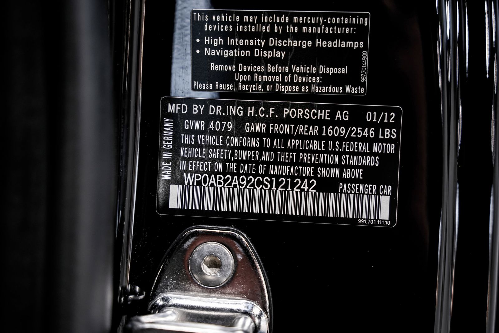 2012 Porsche 911 Carrera S — photo 40