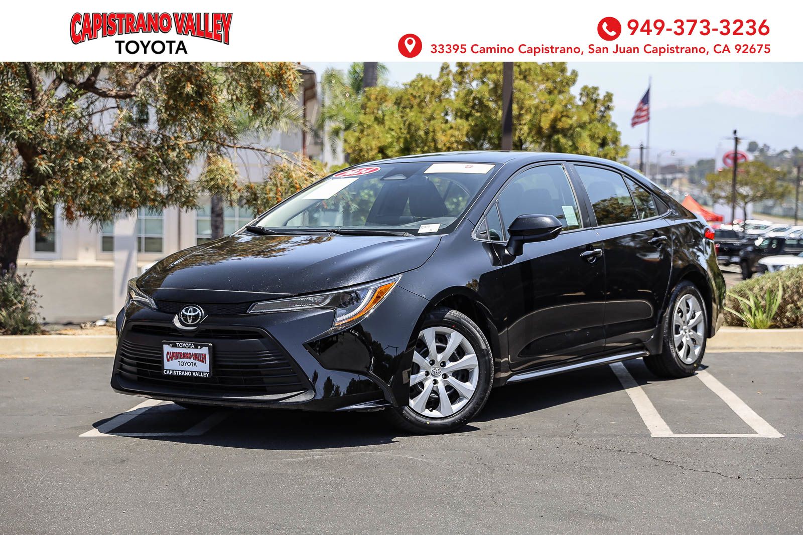 Midnight Black Metallic 2024 Toyota Corolla Sedan Front-Wheel Drive Continuously Variable Transmission